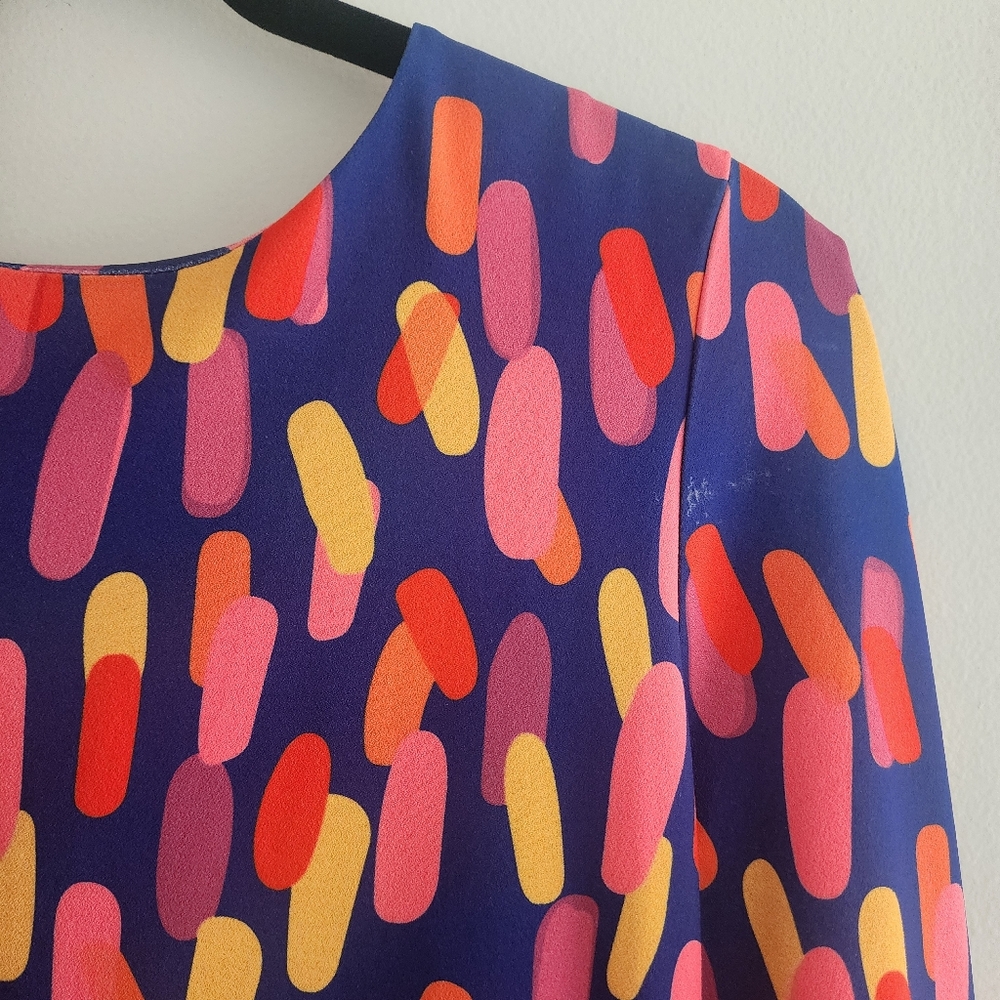 Colorful Abstract Print Dress - Picture 4 of 4